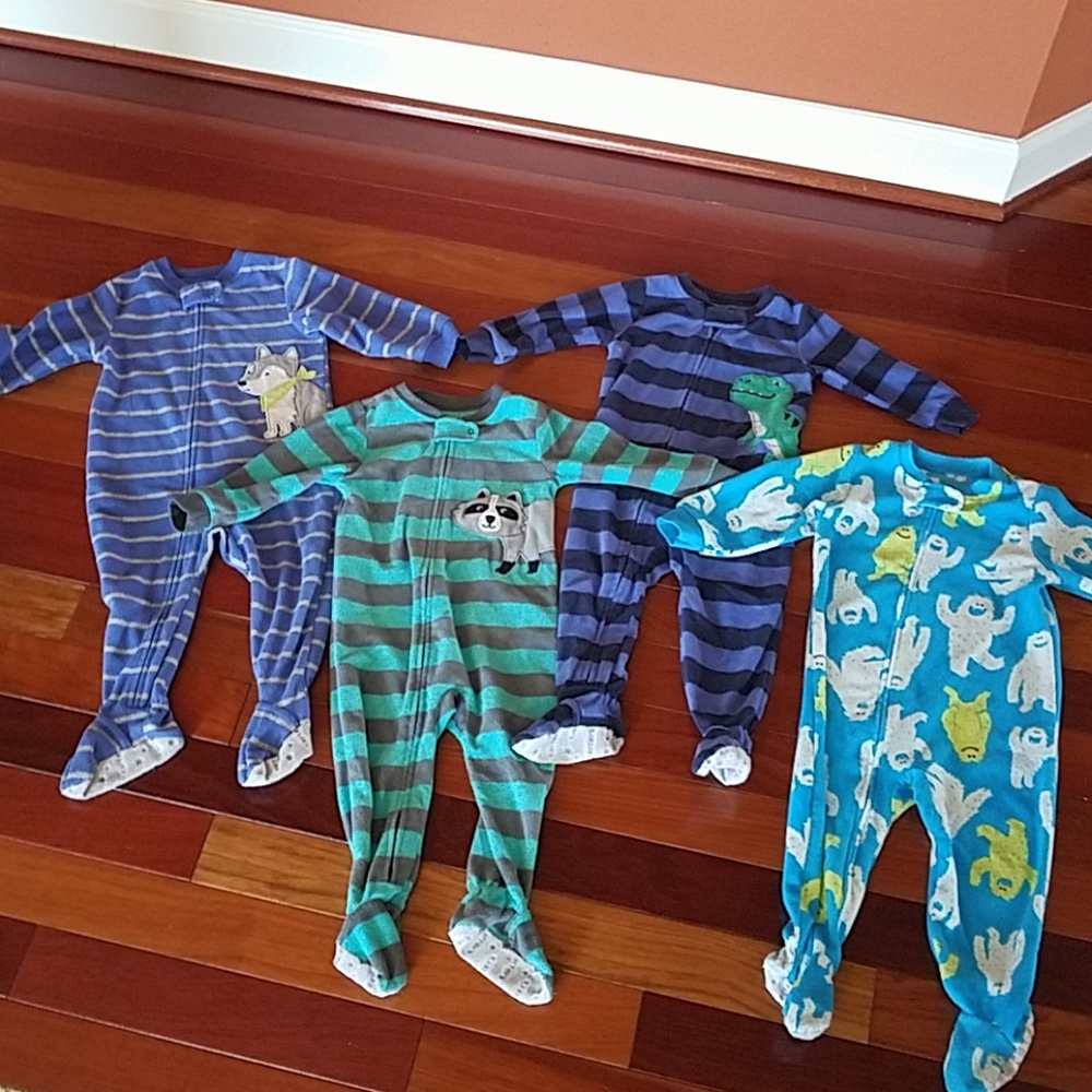4 footed fleece onesies